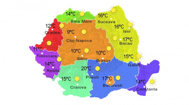 prognoza meteo 3 noiembrie cer predominant senin