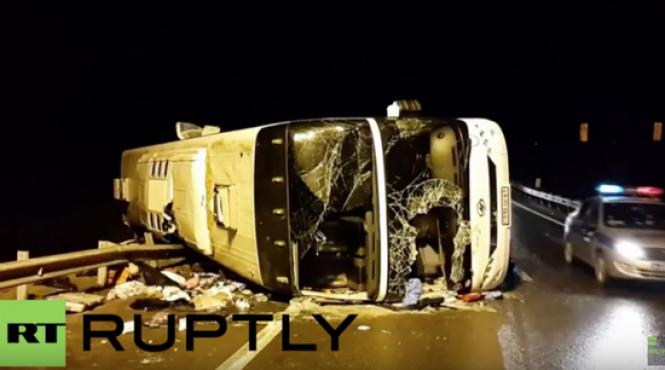 sapte morti si 48 de raniti intr un accident de autocar in rusia