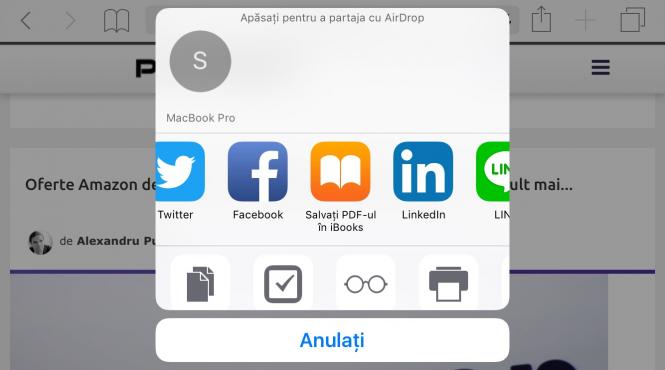 cum salvezi pagini de internet pe iphone si android