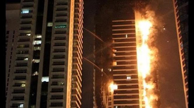 placarea zgarie norilor din dubai pericol de incendiu