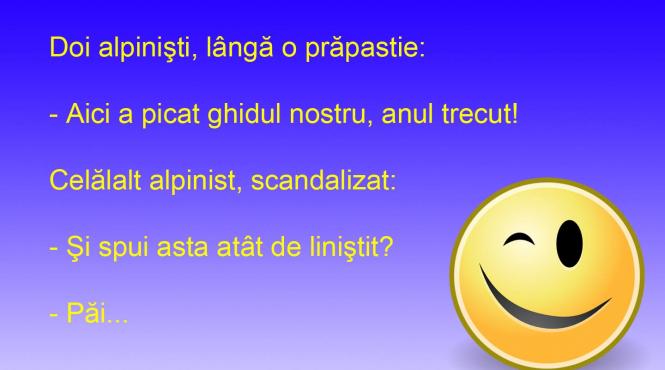 bancul zilei ghidul de pe munte nu moare se transforma