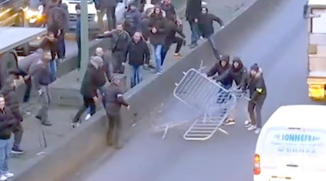 protest violent la paris 20 de taximetristi parizieni arestati unul ranit