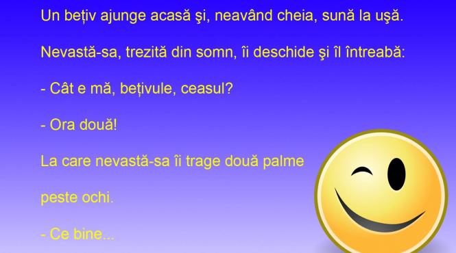 bancul zilei norocul betivului ghinionul sotiei