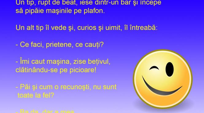 bancul zilei metoda de cautat masina cand esti beat
