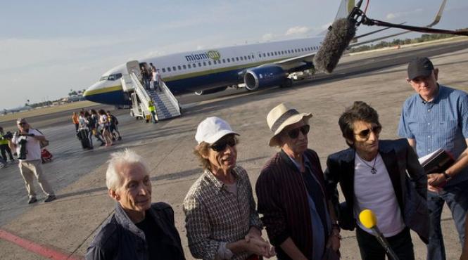 membrii trupei rolling stones au sosit la havana pentru un concert istoric