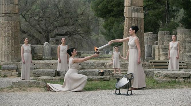 jo rio 2016 flacara olimpica a fost aprinsa