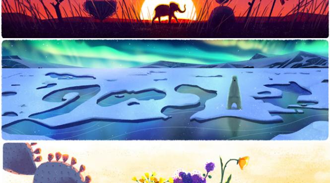 cum sarbatoreste google ziua pamantului