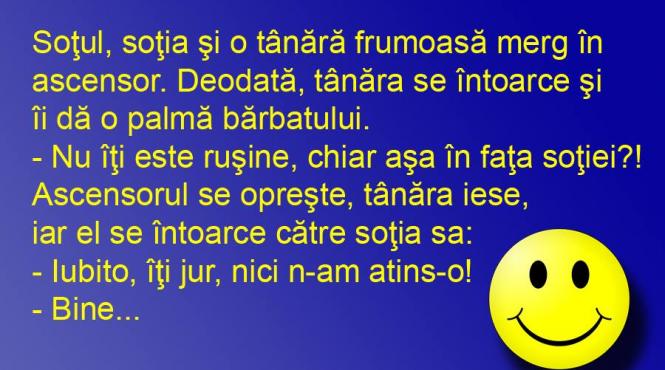 bancul zilei in lift orice e posibil