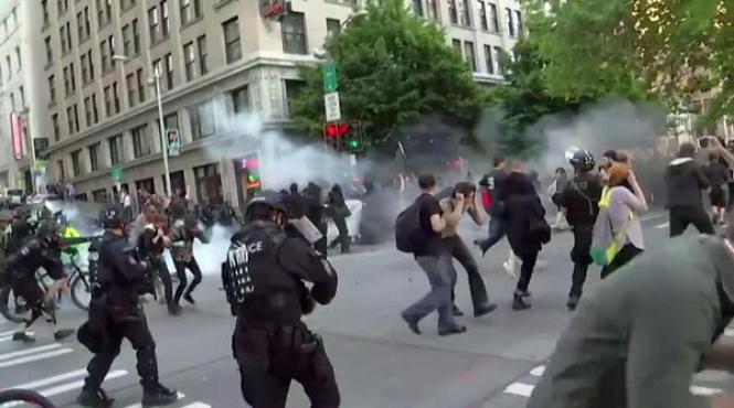 video marsul de 1 mai din seattle sua transformat in violente