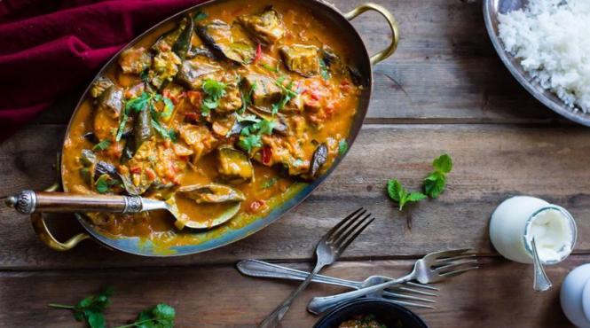 vinete altfel curry de vinete cu lapte de cocos