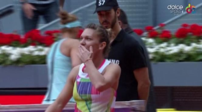 madrid 2016 simona halep reactie nervoasa in timpul meciului cu irina begu ce s a intamplat
