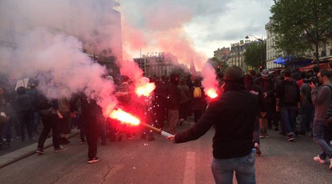 foto si video proteste de amploare la paris francezii sunt nemultumiti de noua lege a muncii