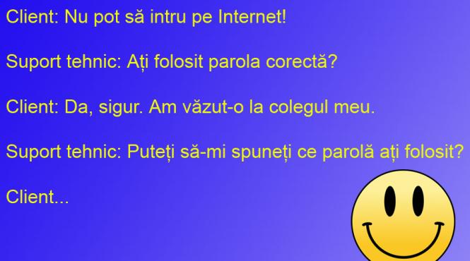 bancul zilei cea mai simpla parola complica logarea