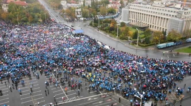 protestul celor 15000 de sindicalisti din educatie s a incheiat profesorii nemultumiti de grilele de salarizare