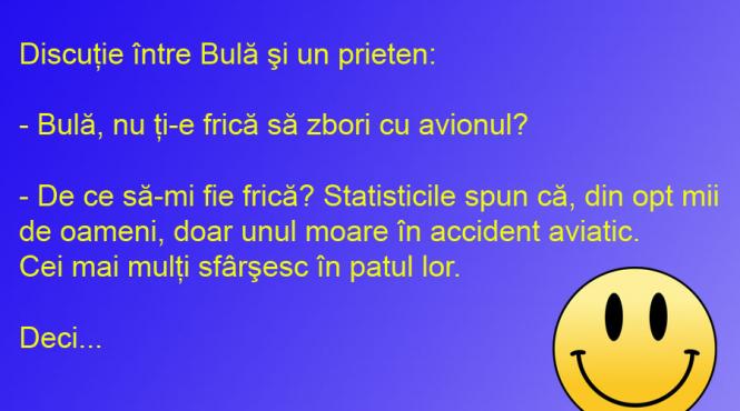 bancul zilei frica de avion te tintuieste la pat