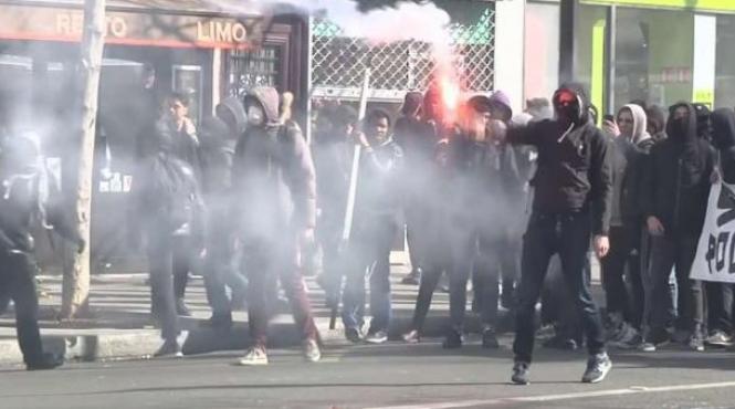 franta guvernul interzice o manifestatie sindicala la paris impotriva reformei codului muncii