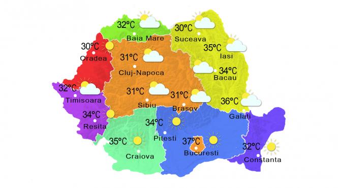 prognoza meteo cum va fi vremea pe 1 2 si 3 august