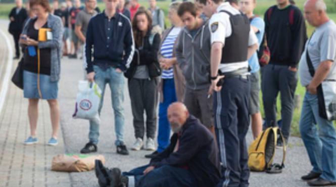 trei raniti intr un atac cu cutitul intr un tren din vestul austriei