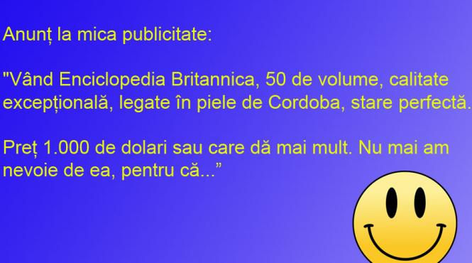 bancul zilei mica publicitate anuntul disperat al unui barbat insurat