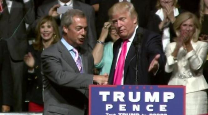 fostul lider ukip nigel farage si a exprimat sprijinul pentru donald trump la un miting electoral in sua