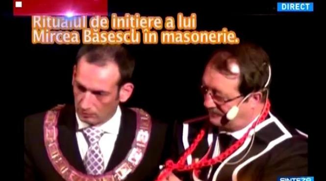 sinteza zilei imagini in premiera nationala ritualul de initiere a lui mircea basescu in masonerie