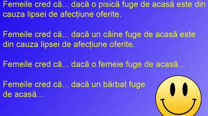 bancul zilei ce cred femeile despre animale barbati si femei