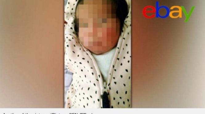 un bebelus de o luna a fost pus la vanzare pe ebay la pretul de 5 000 de euro