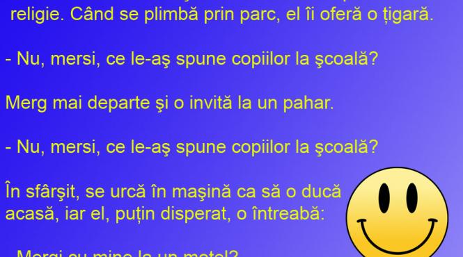bancul zilei profesoara de religie si lectia sa de viata