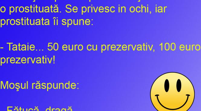 bancul zilei mosul si prezervativul femeia si oferta