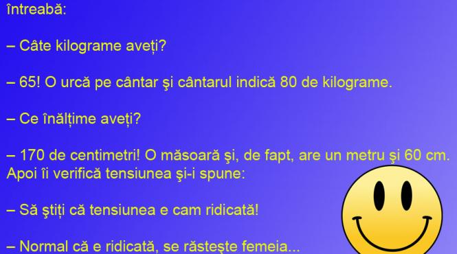 bancul zilei s a facut lumina dupa un simplu control de rutina