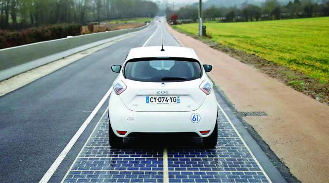 autostrada cu celule solare