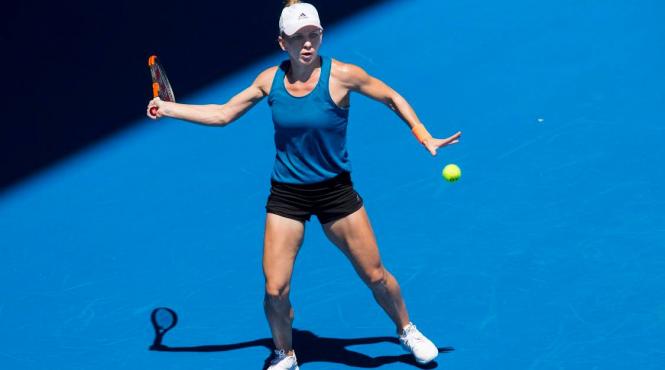 simona halep invinsa in primul tur la australian open