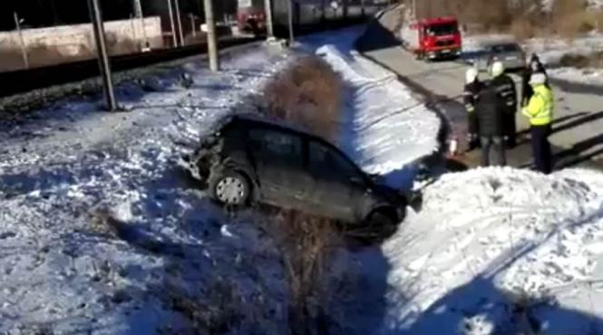 video accident feroviar in prahova tren interregio avariat