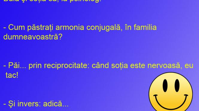 bbancul zilei armonia conjugala o reciprocitate banala