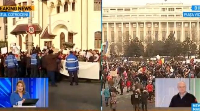 protest la cotroceni impotriva presedintelui iohannis