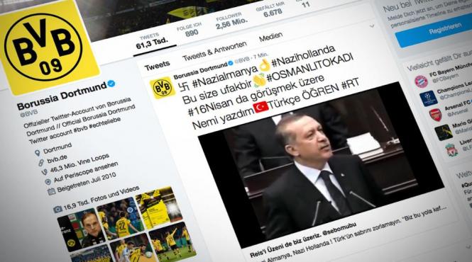 mai multe conturi oficiale de twitter sparte de hackeri turci printre care si cel al echipei de fotbal borussia dortmund