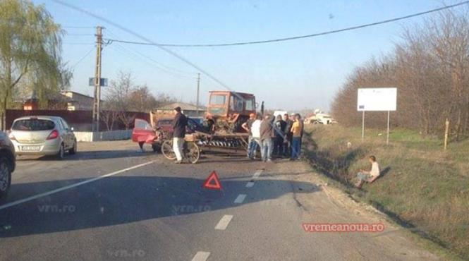 un sofer fara permis a provocat un accident grav in vaslui