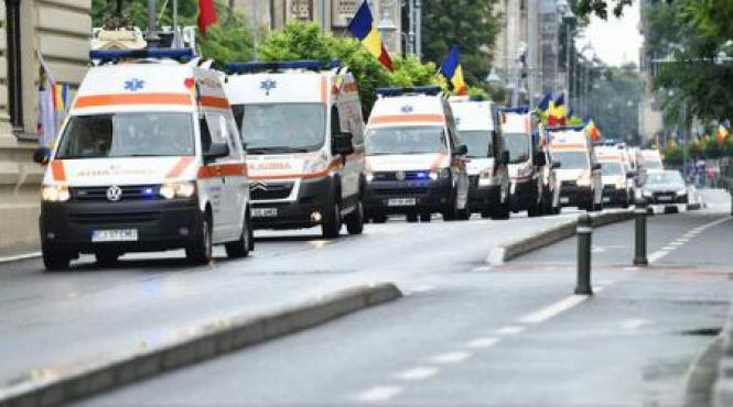 mars festiv cu 45 de salvari in capitala de ziua ambulantei