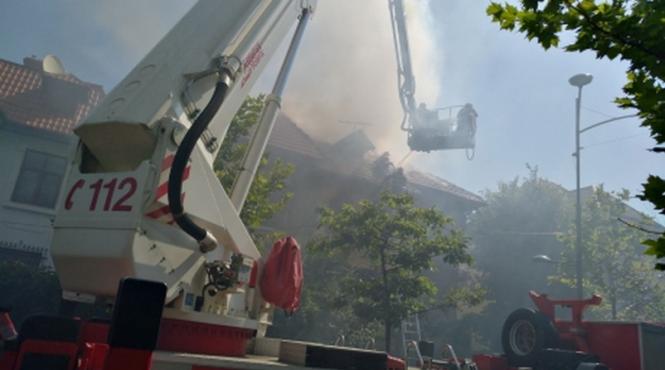 incendiu in cartierul primaverii din capitala