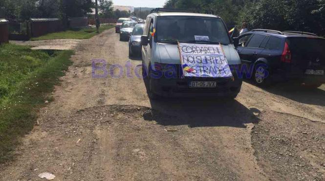 protest de amploare al soferilor din judetului botosani