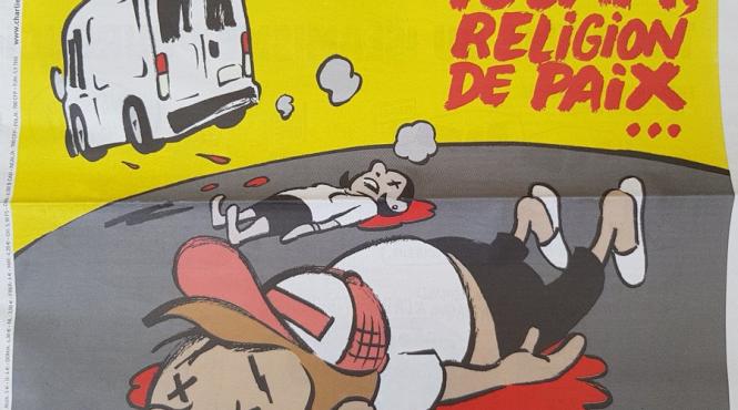 coperta charlie hebdo dupa atentatele din spania islamul religie a pacii vesnice