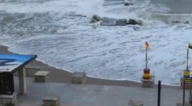 video plaja din eforie sud a disparut