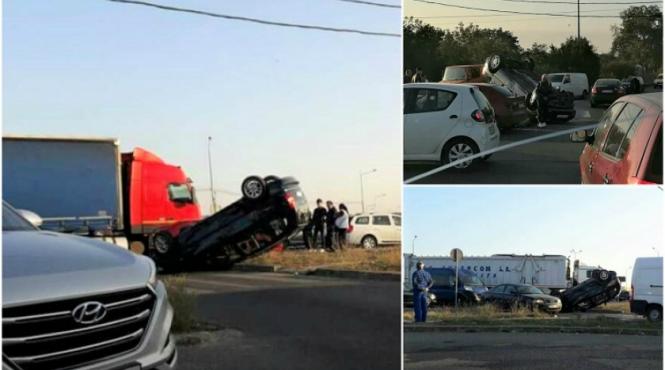 accident teribil pe autostrada soarelui doua masini s au lovit frontal la iesirea din capitala