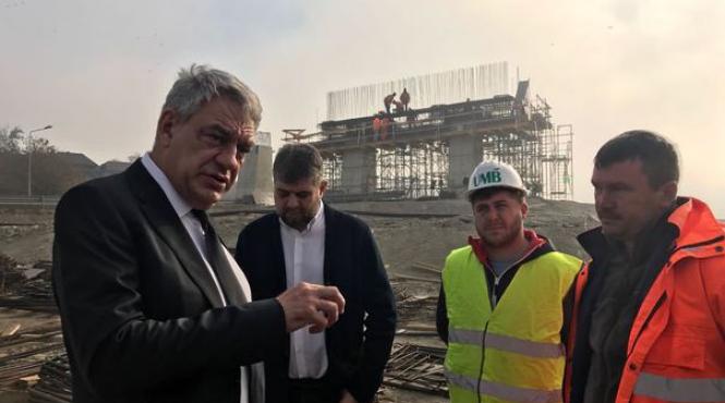 mihai tudose vizita neanuntata pe santierul autostrazii deva lugoj