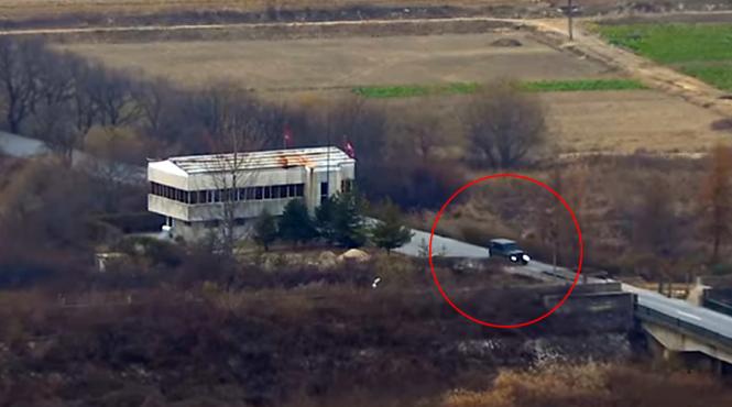 video imagini dramatice din timpul dezertarii militarului nord coreean