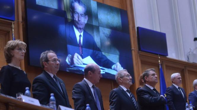 regele mihai comemorat in parlament