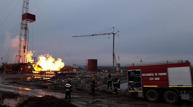igsu masuri speciale pentru eliminarea riscului de explozie la sonda de gaz din judetul satu mare