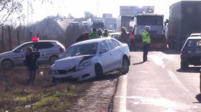 accident grav pe centura capitalei in ziua de craciun o persoana este ranita grav trafic blocat in localitatea pantelimon
