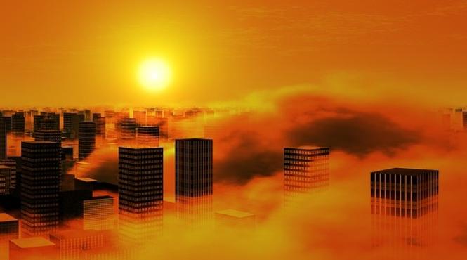 orasele din macedonia acoperite de un smog dens