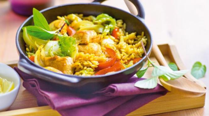 reteta zilei pui cu varza chinezeasca si orez cu ghimbir